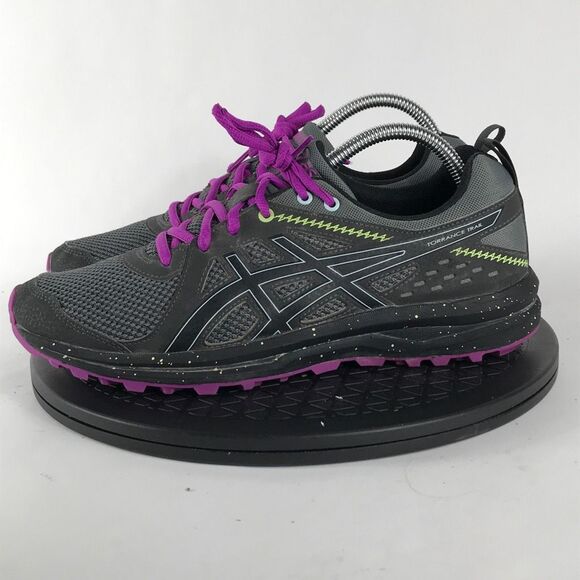 Asics Gel-Torrance Trail Gray/Purple Running Shoes 1022A240 Women’s Size 9.5 - Picture 8 of 12